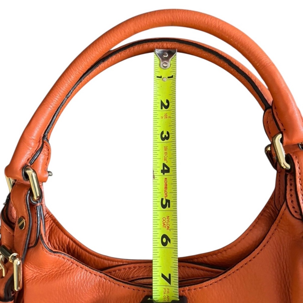 Michael Kors Burnt Orange Pebbled Leather Shoulder Hobo 🤩🧡 - Picture 6 of 13